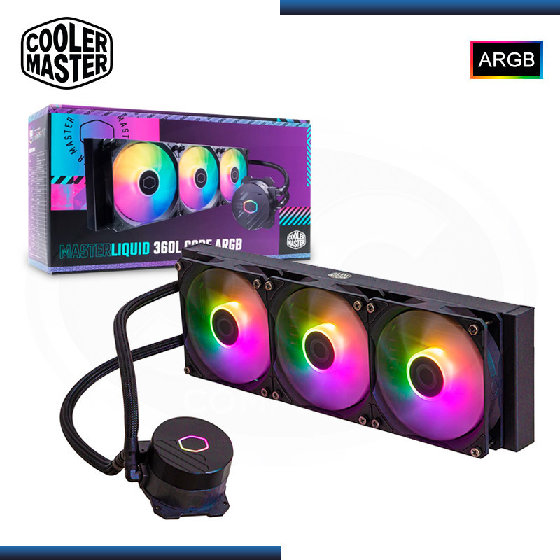WATERCOOLING COOLERMASTER MASTERLIQUID 360L CORE BLACK ARGB